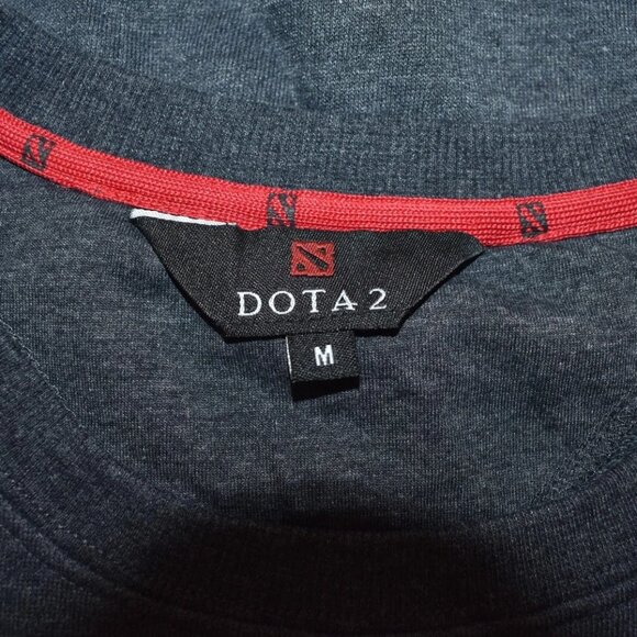 WeLoveFine Dota 2 Mens Charcoal Heather Sweater With Zip Pockets New Medium - Picture 8 of 12